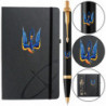 Набор Parker IM UKRAINE Black GT BP Трезубец-ласточка (шариковая ручка + блокнот Parker)