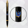 Набор Parker IM UKRAINE Black GT BP Трезубец-ласточка (шариковая ручка + блокнот Parker)