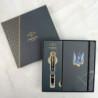 Набор Parker IM UKRAINE Black GT BP Трезубец-ласточка (шариковая ручка + блокнот Parker)