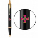 Ручка шариковая Parker IM ARMY Black GT BP Эмблема ВСУ 22032_W0010u