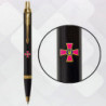 Ручка шариковая Parker IM ARMY Black GT BP Эмблема ВСУ 22032_W0010u