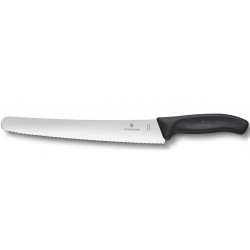 Ніж кондитерський Victorinox Swiss Classic 26см хвил чорн 6.8633.26B