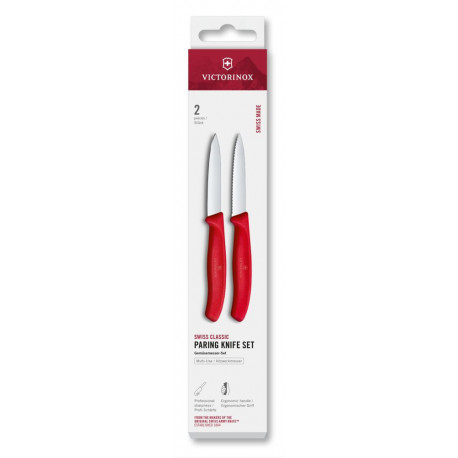 Набор ножей для очистки овощей Victorinox Swiss Classic 2 ножа крас 6.7691.2C1