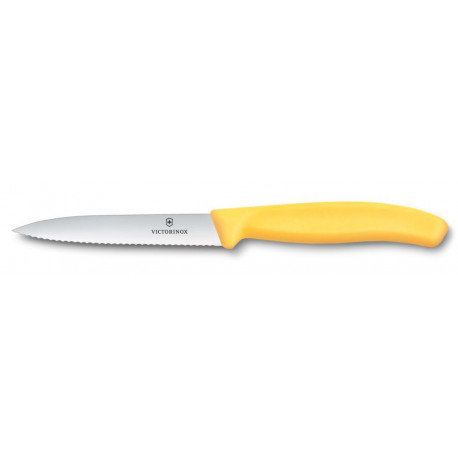Нож для овощей Victorinox Swiss Classic 10см волн желт 6.7738.C1