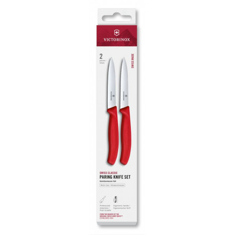 Набір ножів для чищення овочів Victorinox Swiss Classic 2 ножа черв 6.7791.2C1