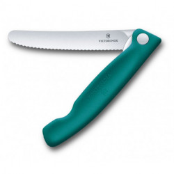 Складаний ніж для пікніка Victorinox Swiss Classic 11см хвил зел 6.7834.FC1