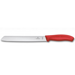 Нож для хлеба Victorinox Swiss Classic 21см волн крас 6.8631.21C1B