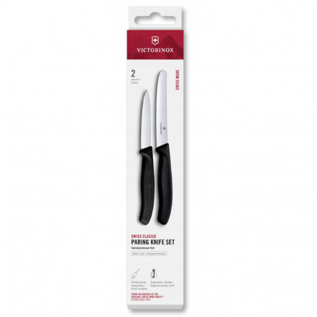 Набір ножів для чищення овочів Victorinox Swiss Classic 2 ножа чорн 6.7113.2