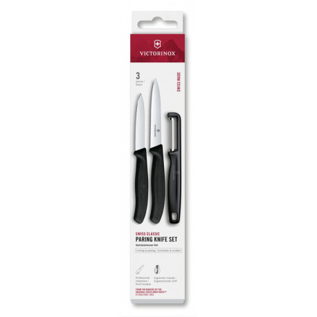 Набор для очистки овощей Victorinox Swiss Classic 3шт черн 6.7113.33