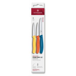 Набор ножей для очистки овощей Victorinox Swiss Classic 3 ножа желт/оранж/син 6.7116.32C1