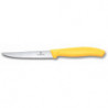 Ніж для стейка та піци Victorinox Swiss Classic 11см хвил жовт 6.7238.C1