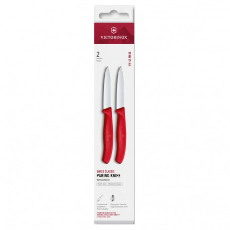 Набор ножей для очистки овощей Victorinox Swiss Classic 2 ножа 8см крас 6.7601.2C1