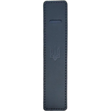 Чехол для ручки черный с Гербом тиснение