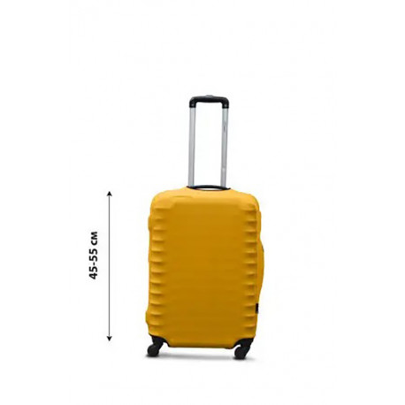 Чохол поліестер на валізу S жовтий Висота 45-55см Coverbag CvP0204S