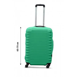 Чехол полиэстер на чемодан L мята Высота 65-80см Coverbag CvP0206L