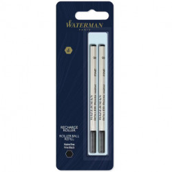 Стрижні Waterman ролер. чорн. F блістер 2шт 54 090b2