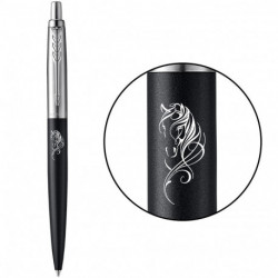 Ручка кулькова Parker JOTTER ZODIAC Bond Street Black CT BP Червоний кінь 16232_Z502w
