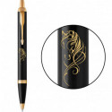 Ручка шариковая Parker IM ZODIAC Black GT BP Красный конь 22032_Z502y