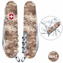 Складаний ніж Victorinox HUNTSMAN ARMY Піксель пісочний з черв. Лого 1.3713.7.W3945p