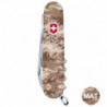 Складаний ніж Victorinox HUNTSMAN ARMY Піксель пісочний з черв. Лого 1.3713.7.W3945p