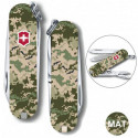 Складной нож Victorinox CLASSIC SD ARMY Пиксель с крас. Лого 0.6223.3.W3941pw