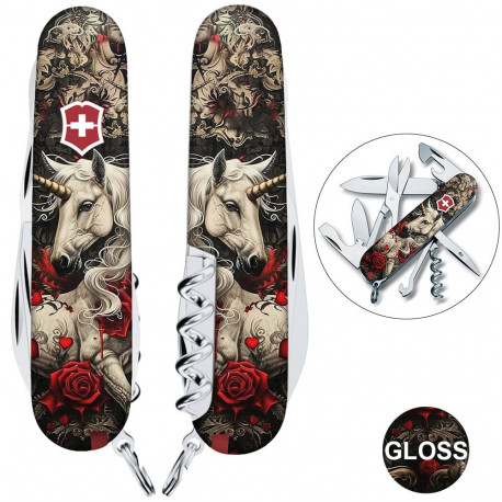 Складаний ніж Victorinox CLIMBER ZODIAC Чарівний эдиноріг 1.3703.7.Z5240pk
