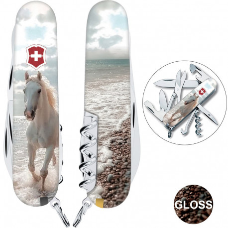 Складаний ніж Victorinox CLIMBER ZODIAC Білий кінь 1.3703.7.Z5270pk