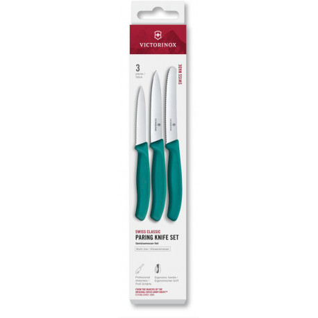 Набор ножей для очистки овощей Victorinox SWISS CLASSIC 3 ножа зел 6.7114.34C1