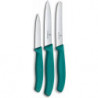 Набор ножей для очистки овощей Victorinox SWISS CLASSIC 3 ножа зел 6.7114.34C1