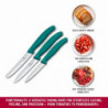 Набор ножей для очистки овощей Victorinox SWISS CLASSIC 3 ножа зел 6.7114.34C1