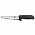 Универсальный нож для мяса Victorinox FIBROX 16см черн.Safety Grip 5.5603.16M