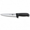 Универсальный нож для мяса Victorinox FIBROX 16см черн.Safety Grip 5.5603.16M