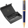 Набор Parker INGENUITY Blue Lacquer GT BP (шариковая ручка + кож.чехол)