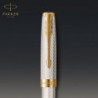 Набір Parker SONNET Silver Mistral GT FP18 F (перова ручка + шкір.чохол)