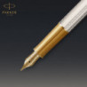 Набір Parker SONNET Silver Mistral GT FP18 F (перова ручка + шкір.чохол)