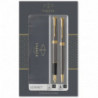 Набор ручек Parker SONNET Grey Lacquer GT FP+BP (перьевая + шариковая)