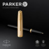 Набор Parker PARKER 51 Deluxe Black GT FP18 F (перьевая ручка + кож.чехол)