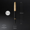 Набор Parker PARKER 51 Deluxe Black GT FP18 F (перьевая ручка + кож.чехол)