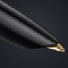 Набор Parker PARKER 51 Deluxe Black GT FP18 F (перьевая ручка + кож.чехол)