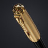 Набор Parker PARKER 51 Deluxe Black GT FP18 F (перьевая ручка + кож.чехол)