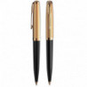 Набор Parker PARKER 51 Deluxe Black GT BP (шариковая ручка + кож.чехол)