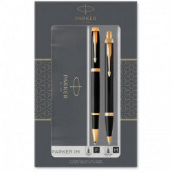 Набор ручек Parker IM Black GT RB+BP (роллерная + шариковая)