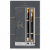 Набор ручек Parker IM Black GT RB+BP (роллерная + шариковая)