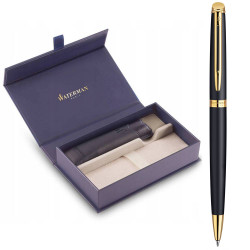 Набор Waterman HEMISPHERE Mаtte Black GT BP (шариковая ручка + чехол)