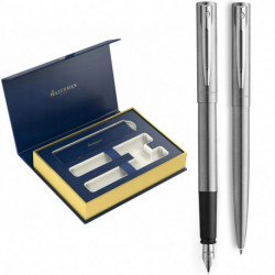 Набір ручок Waterman ALLURE Chrome CT FP F+BP (перова + кулькова)