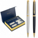 Набор ручек Waterman HEMISPHERE Stainless Steel GT BP + Mаtte Black GT BP (2 шариковые ручки)