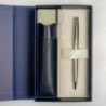Набір Waterman HEMISPHERE Stainless Steel CT BP (кулькова ручка + чохол)
