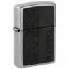 Запальничка Zippo Classic Black Leather Emblem - Zippo Design Street Chrome 46919