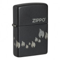 Зажигалка Zippo Classic 218C Zippo Design Black Matte 48980