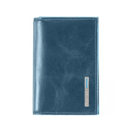 Визитница Piquadro BL SQUARE/P.Blue для своих визиток на кнопке (10,8x7,5x1,5)